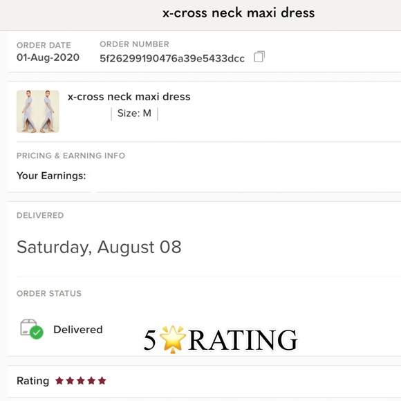 x-cross neck maxi dress - Picture 3 of 4